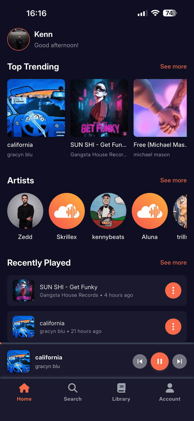 Audibeat screenshot one